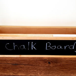 Pottery Barn Caddy Wood Chalk Board Desk Catchall